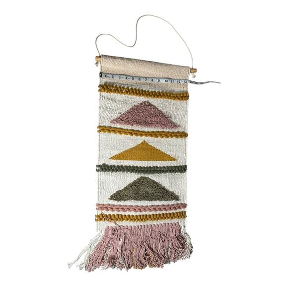 Urban Outfitters Sophia Wall Hanging Wall Decor Boho Fringe Geo-Woven Tapestry - Picture 9 of 11
